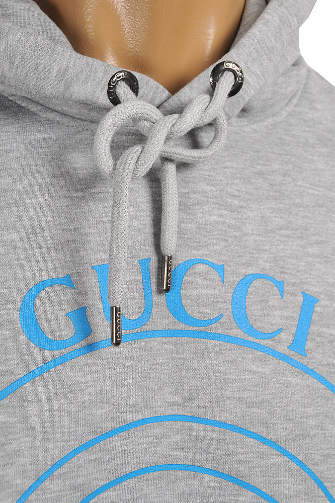 Mens Designer Clothes | GUCCI front print hooded sweatshirt 118